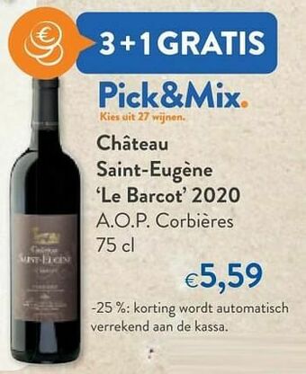 OKay Château saint-eugène le barcot 2020 a.o.p. corbières aanbieding