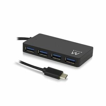 AUVA Ewent EW1135 USB 3.0 (3.1 Gen 1) Type-C 5000Mbit/s Zwart hub & concentrator aanbieding