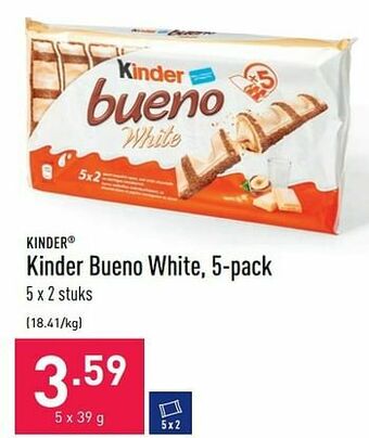 ALDI Kinder bueno white aanbieding