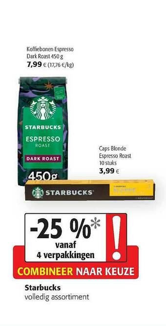 Colruyt Starbucks aanbieding