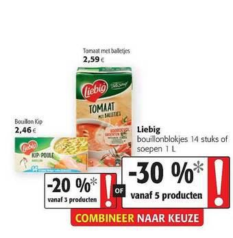 Colruyt Liebig Bouillonblokjes Of Soepen aanbieding