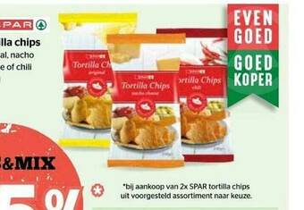 Spar Tortilla Chips aanbieding
