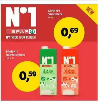 Spar Volle Melk, Halfvolle Melk aanbieding
