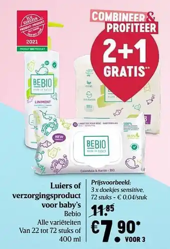 Bebio doekjes sensitive