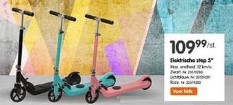 Fun Elektrische step 5`` zwart aanbieding