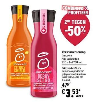 Delhaize Vers vruchtensap innocent aanbieding