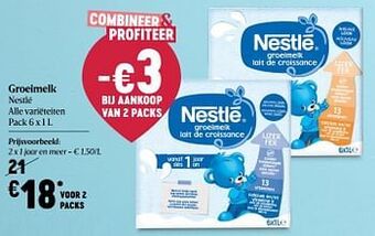 Delhaize Groeimelk nestlé aanbieding