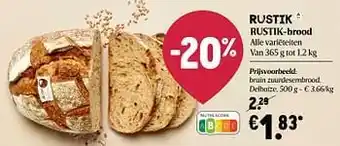 Delhaize Bruin zuurdesembrood, delhaize aanbieding