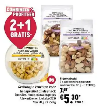 Delhaize Geroosterde en gezouten cashewnoten aanbieding