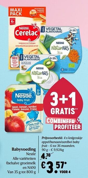 Delhaize Babyvoeding nestlé aanbieding