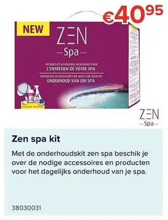 Euroshop Zen spa kit aanbieding