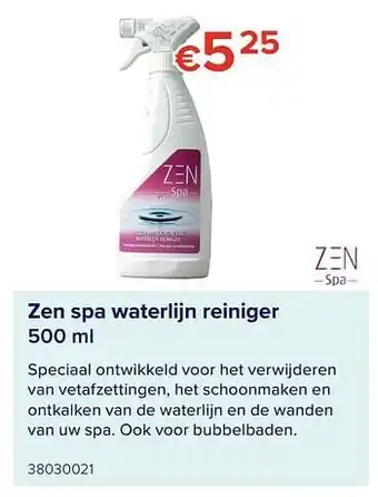 Euroshop Zen spa waterlijn reiniger aanbieding