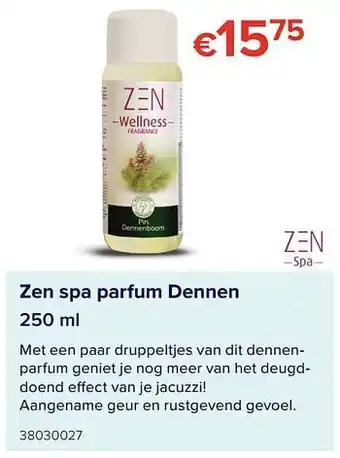 Euroshop Zen spa parfum dennen aanbieding