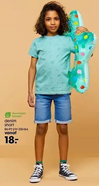 HEMA Denim short aanbieding