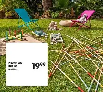Fun Houten wie ben ik? aanbieding