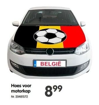 Hoes voor motorkap
