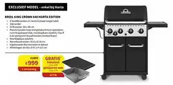 Broil king crown 440 horta edition