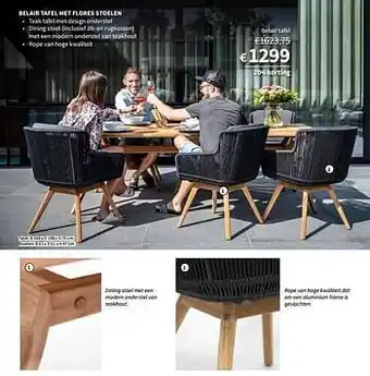 Horta Belair tafel aanbieding