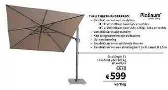 Challenger t1 + modena voet en wieltjes