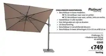 Challenger t2 + modena voet en wieltjes