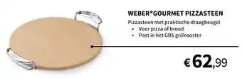 Horta Weber gourmet pizzasteen aanbieding