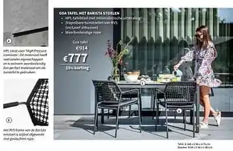 Horta Goa tafel aanbieding