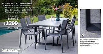 Heritage tafel