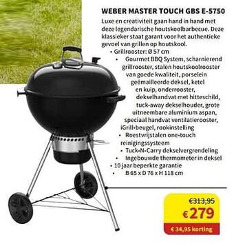 Weber master touch gbs e-5750