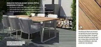 Horta Konos tafel aanbieding