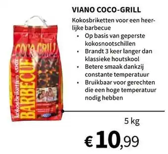 Horta Viano coco-grill aanbieding