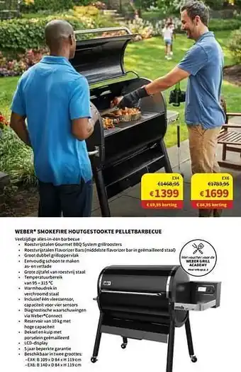 Weber smokefire houtgestookte pelletbarbecue ex4