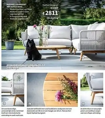 Horta Raphael loungeset aanbieding