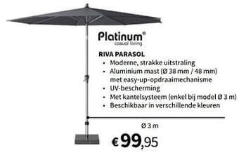 Horta Riva parasol aanbieding