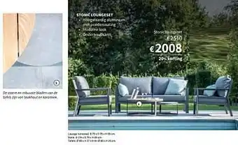 Horta Stonic loungeset aanbieding