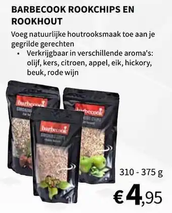 Barbecook rookchips en rookhout