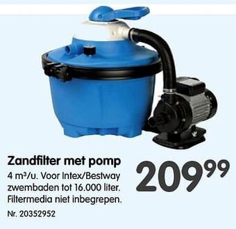 Fun Zandfilter met pomp aanbieding
