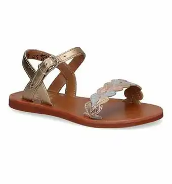 Torfs Pom d&aposApi Plagette Ferns Gouden Sandalen aanbieding