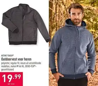 ALDI Outdoorvest voor heren aanbieding
