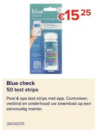 Blue check test strrips
