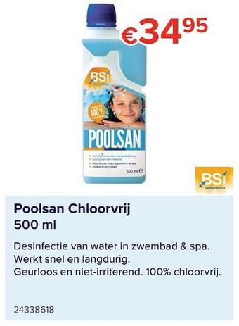 Poolsan chloorvrij