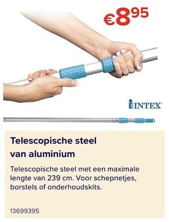 Telescopische steel van aluminium