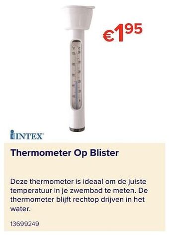 Thermometer op blister