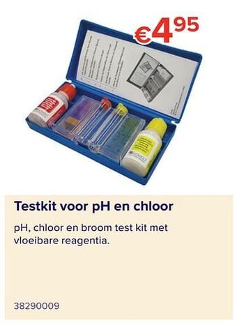 Euroshop Testkit voor ph en chloor aanbieding