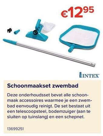 Schoonmaakset zwembad