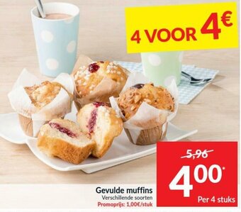 Intermarché Gevulde muffins aanbieding