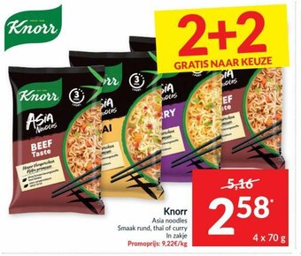 Intermarché Knorr Asia noodles aanbieding