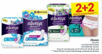 Intermarché Always Discreet aanbieding