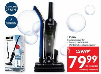 Intermarché Domo Steelstofzuiger 2in1 aanbieding