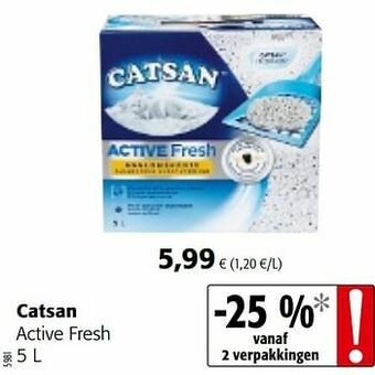 Colruyt Catsan active fresh aanbieding