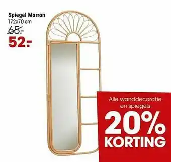 Kwantum Spiegel marron aanbieding